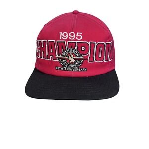 Vintage Jeff Gordon Hat Cap Snap Back One Size Mens Red Black NASCAR 90s